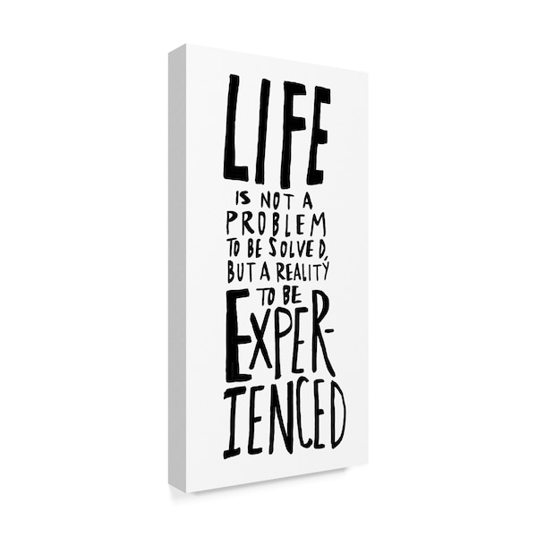 Leah Flores 'Life Soren Print' Canvas Art,12x24